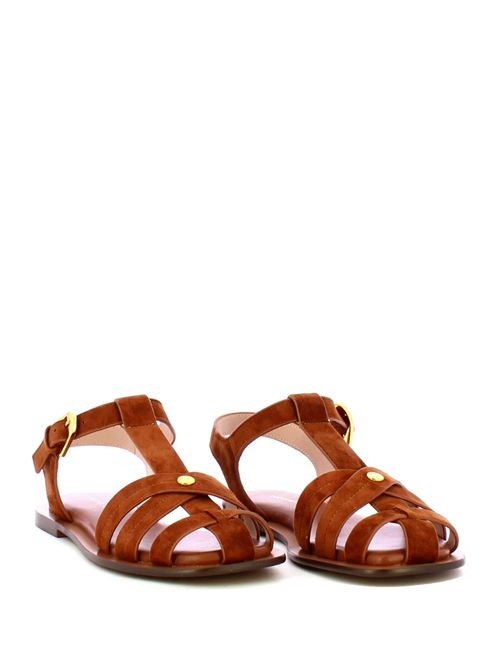 SUNUP SUEDE COCCINELLE | E4QKG180101W11 COGNAC